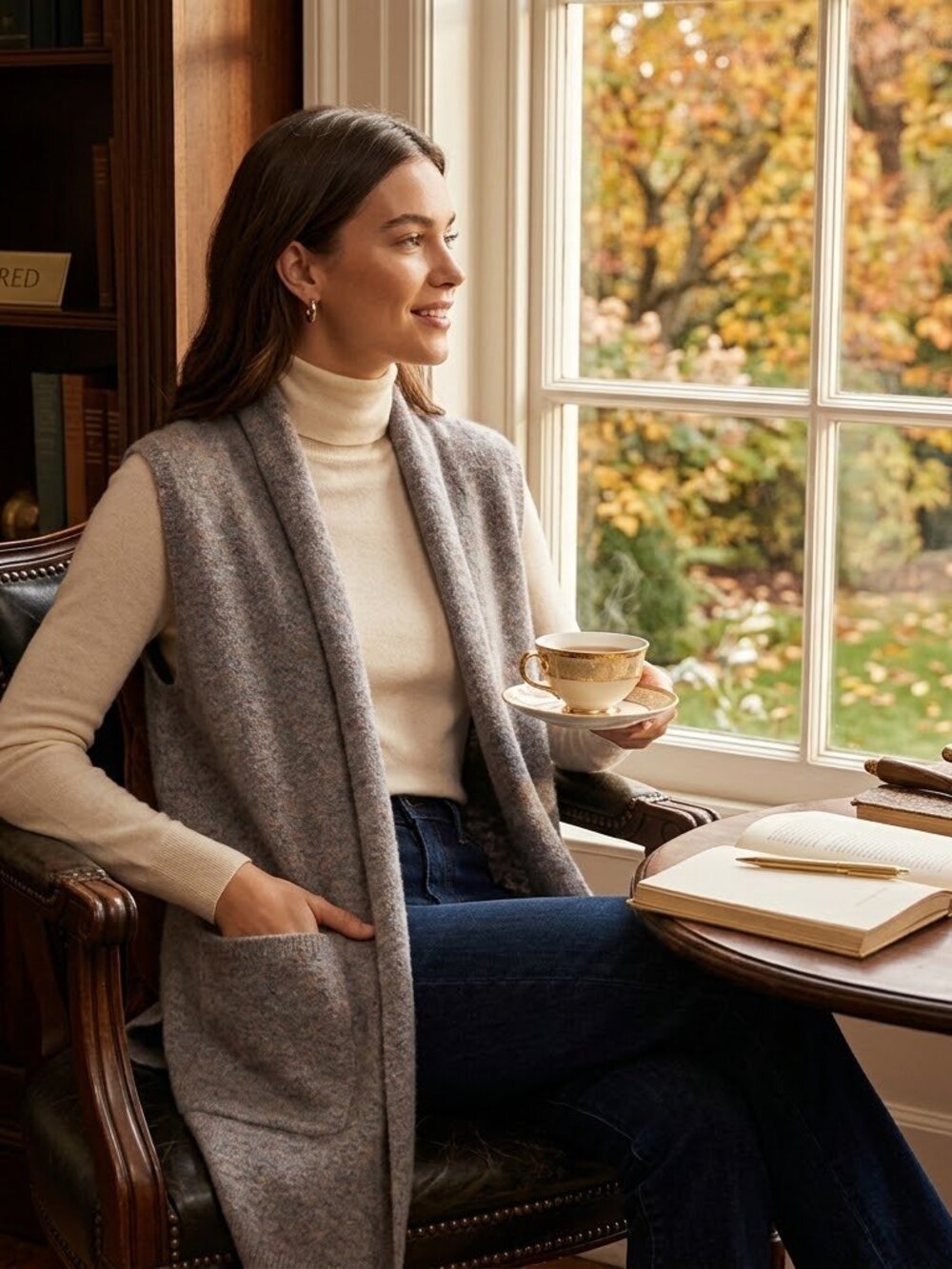 Aritzia Wilfred Dunkirk Wool Vest XS Italian Yarn